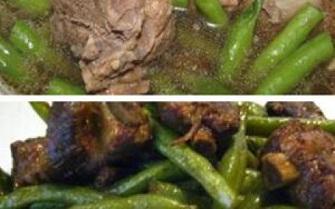 排骨炖豆角的做法做美味下饭菜 美味下饭菜豆角炖排骨的简易做法