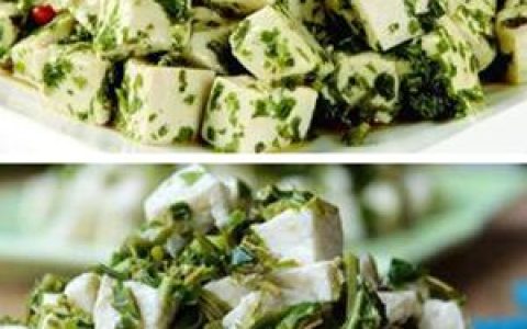 香椿拌豆腐 润肤名目益气和中